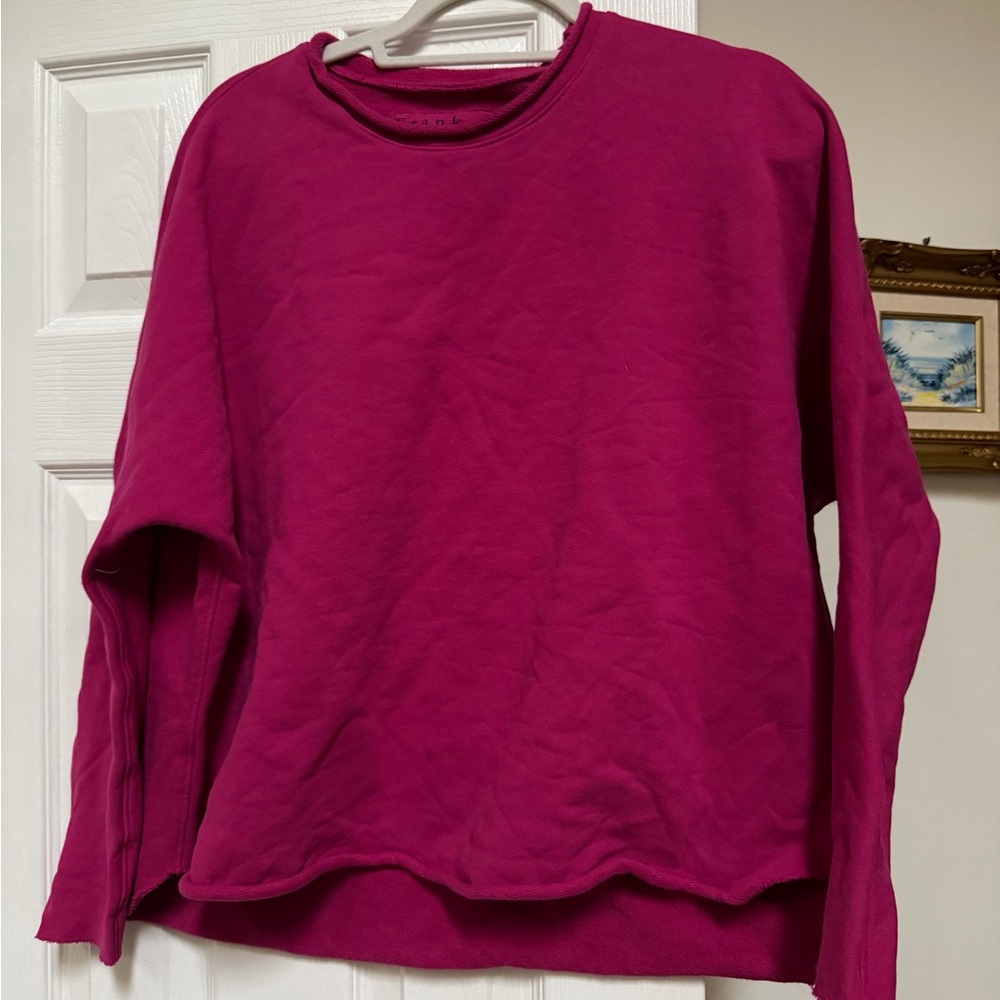 Frank and Eileen Anna long sleeve capelet size Small S Pink